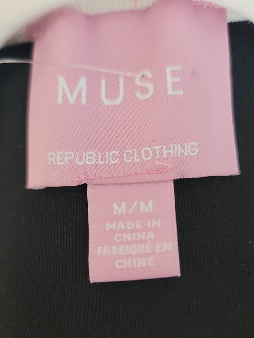 Muse Republic Clothing White Short Sleeve Tee with Silver Ruffle Sleeve Trim - Picture 9 of 10